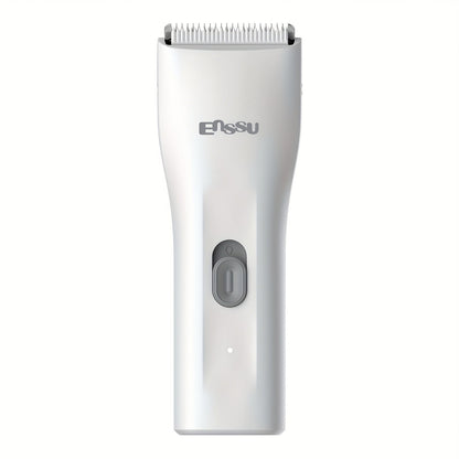 Ceramic Blade IPX7 Waterproof Ball Trimmer for Men Replaceable Head Electric Groin Pubic Body Hair Shaver LED Battery Display Safe Gentle Grooming Sensitive Areas Black Blue White