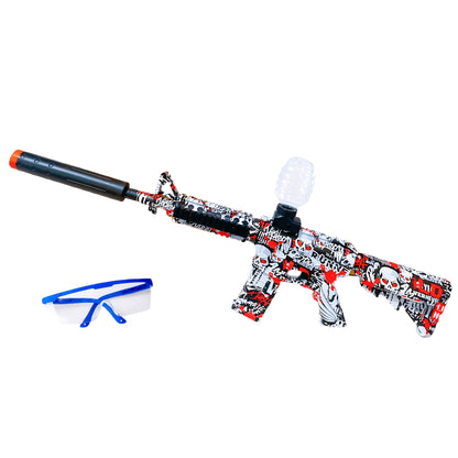 Fully Automatic Electric Gel Blaster Shooting Toy – Rechargeable, Long Battery Life, Portable ABS Build, Indoor Outdoor Team Collaboration Game for Ages 12+, Halloween Christmas Birthday Party Gift