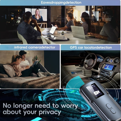 Hidden Camera Detector with OLED Screen – RF Signal & Infrared Anti-Spy Bug Detector, GPS Tracker Finder, Anti-Eavesdropping Scanner for Travel, Hotel, Airbnb, Office & Car Security