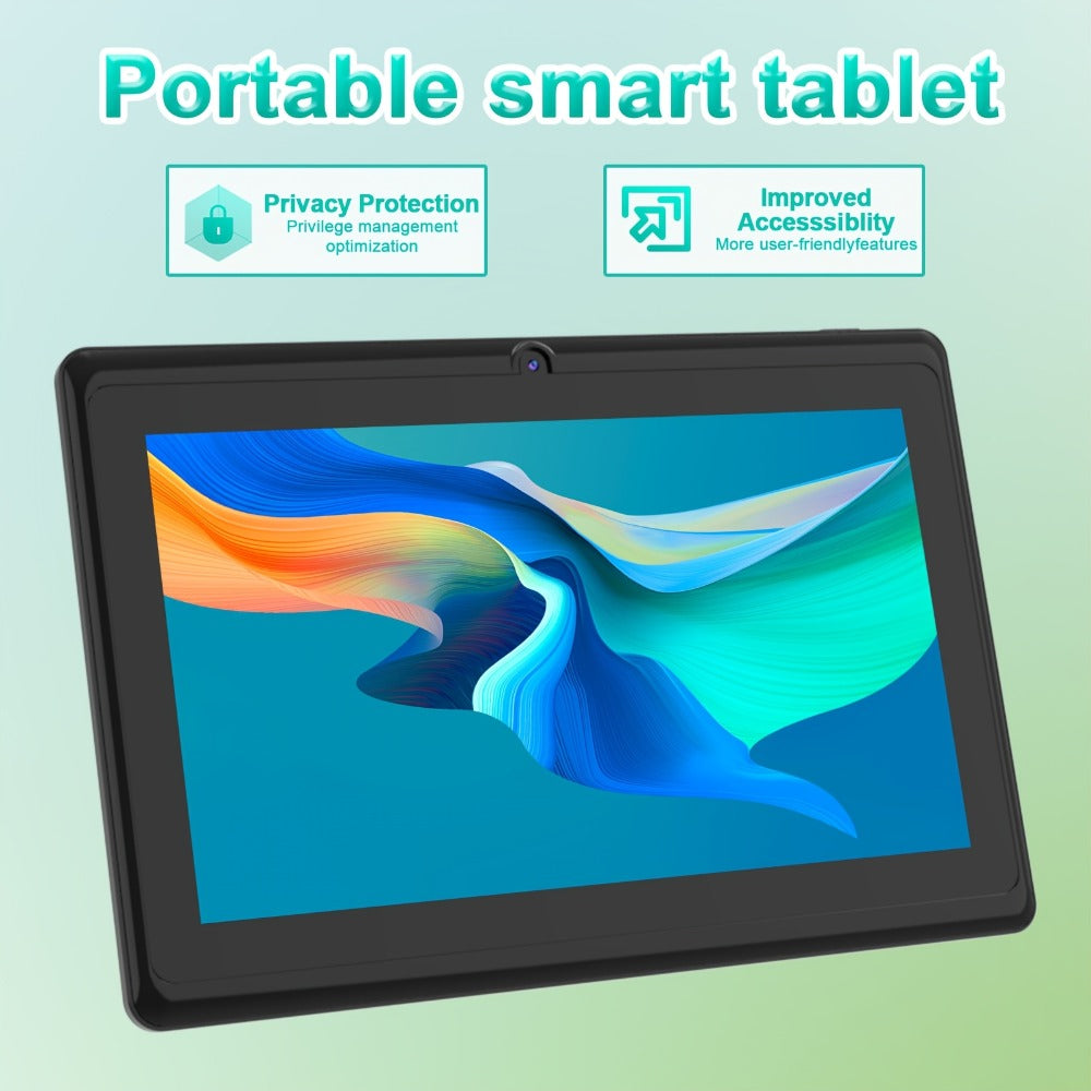 PEICHENG 7 Inch Android Tablet, 2GB RAM 32GB ROM, 1024x600 IPS Screen, 3000mAh Battery, Dual Camera 2MP+5MP, 2.4G WiFi, Type-C, Tablet PC for Kids Reading Learning Photos Entertainment