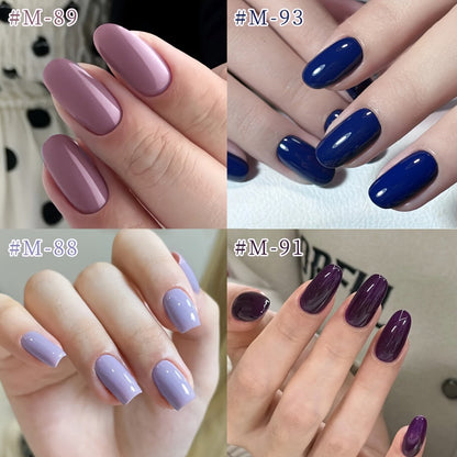 Gel Nail Polish Set with IRISGOBLADI Label, 6 Solid Colors per Set and 8 Retained Palettes
