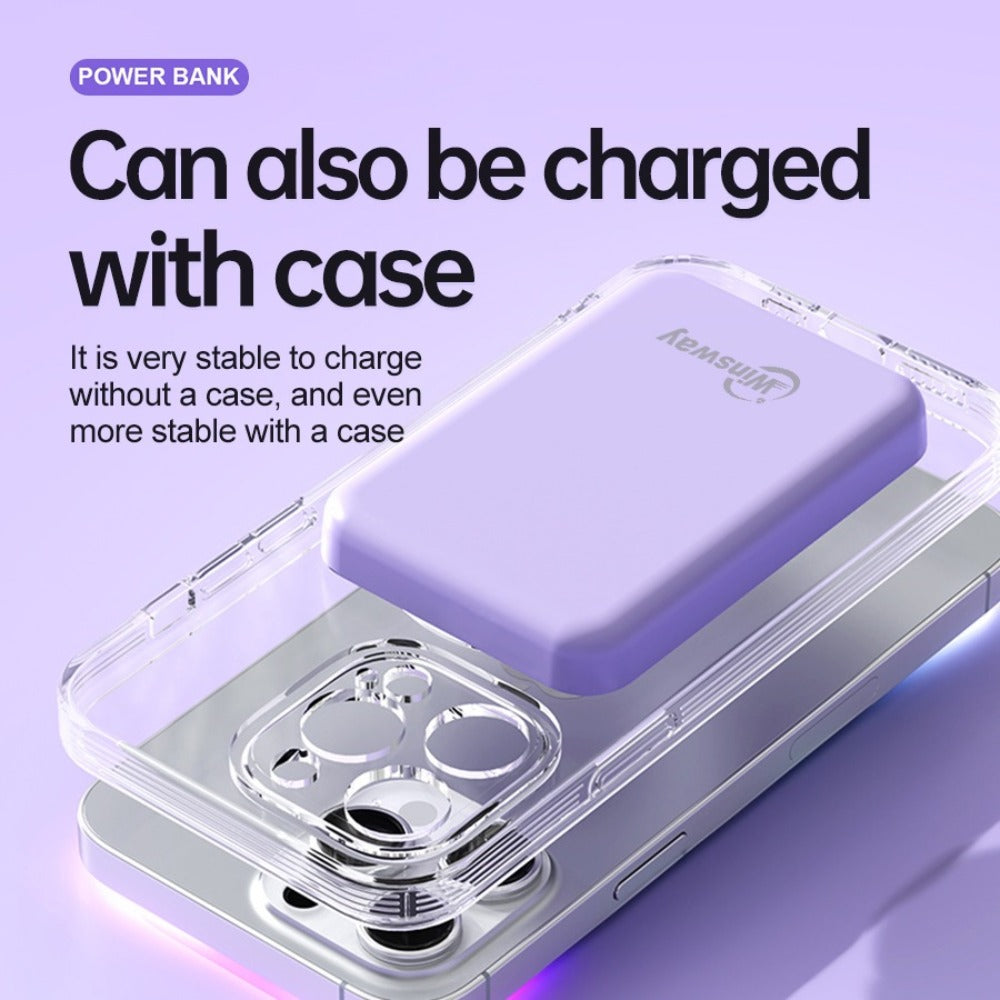 Magnetic Power Bank 5000mAh Mini Wireless Charging PD & QC 3.0 Fast Charge Colorful Portable Charger for iPhone 17 16 15 14 13 MagSafe Compatible