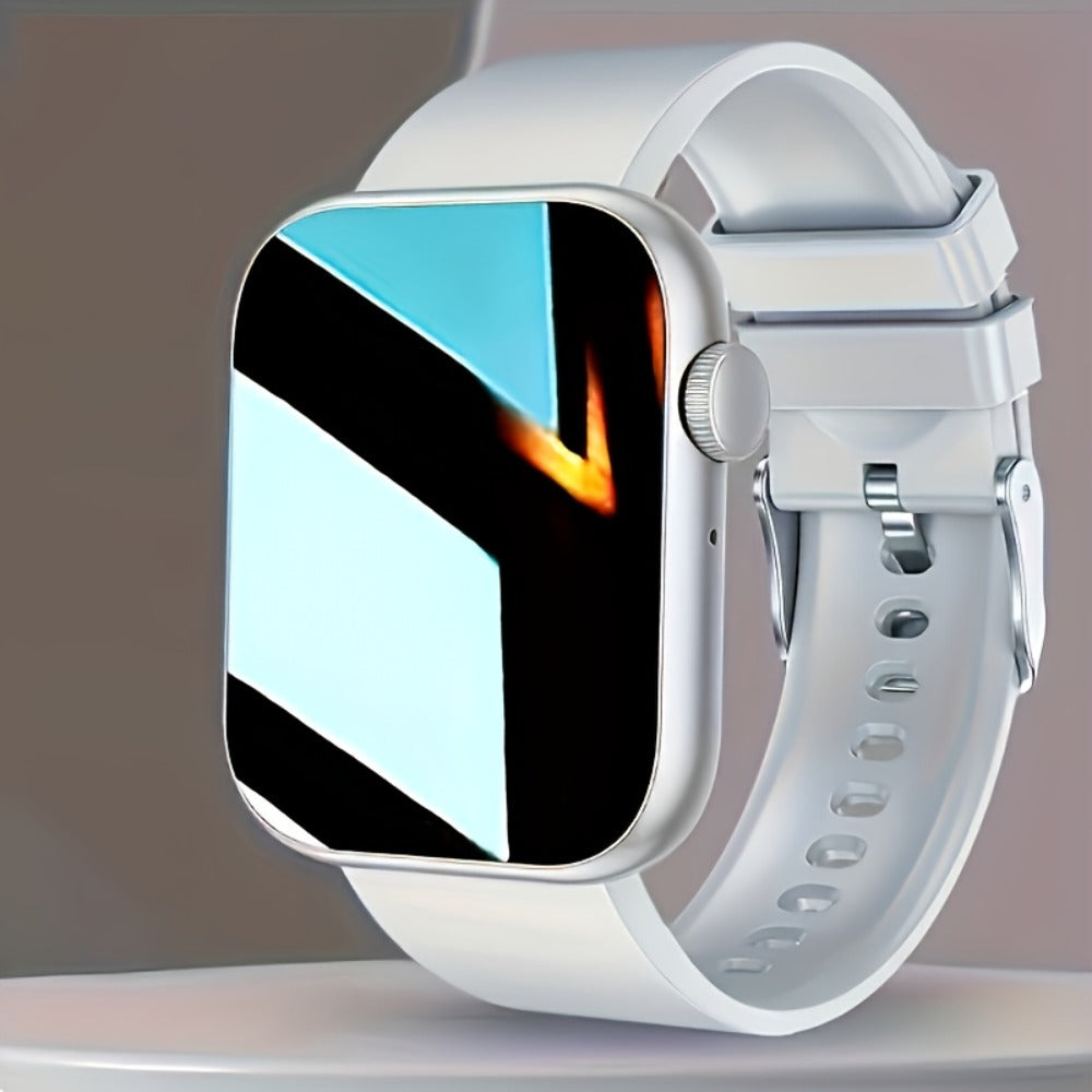 Smart Watch 1.83-Inch Edge-to-Edge Touch Display with Custom Faces, Calling and Black or Pink Bands