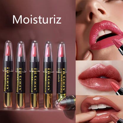 Glossy Crayon Lipstick Set 6 Pack Moisturizing Long-Lasting Nourishing Lip Color – Easy Apply Lip Crayon for Women Girls All Skin Types Versatile Shades Everyday Date Night