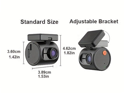 KAWA Mini 3 2K Dash Cam – 1296P QHD WiFi APP & Voice Control, Super Capacitor, Color Night Vision, WDR, Loop Recording, 24H Parking Monitor, Ultra Compact Car DVR
