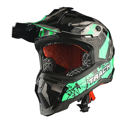 Dirt Bike Helmet Adult Motorcycle ATV Off-Road Track Style Lightweight Aerodynamic Thermoplastic Shell Removable Washable Padding Glossy UV Finish, Multiple Colors XS-XXL