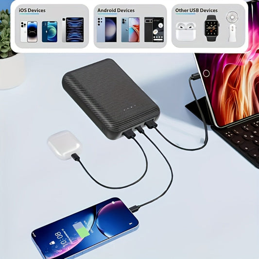 Power Bank 20000mAh 5V/3A for Heated Clothing with Dual USB Output and USB-C/Micro Input for Winter Wear