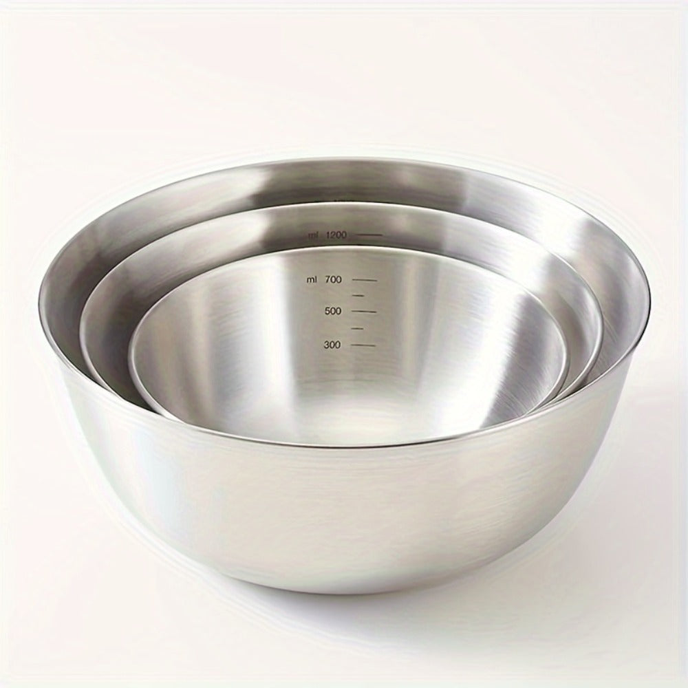 3-Piece Mixing Bowl Set with Small, Medium and Large Nested Bowls and Source-Marked Dimensions