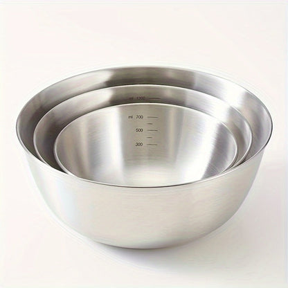 3-Piece Mixing Bowl Set with Small, Medium and Large Nested Bowls and Source-Marked Dimensions