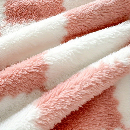 Plaid and Panda Flannel Blanket with Six Design Labels and Four Sizes from 39.37 x 59.06 to 78.74 x 90.55 Inches