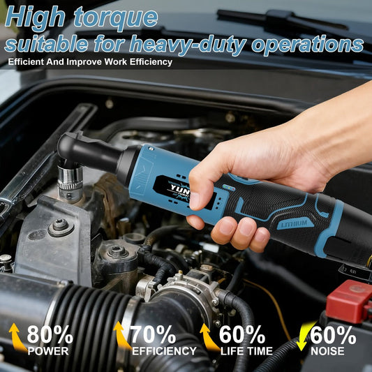 12V Brushless Electric Ratchet Wrench Set with Battery & Quick Charger – Wireless Car Repair Tool Kit for Home & Auto, Holiday Gift for Men