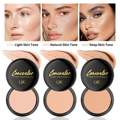 Two-Piece Concealer Cream Set with Matte Finish and Buildable Coverage for Spots and Everyday Face Makeup