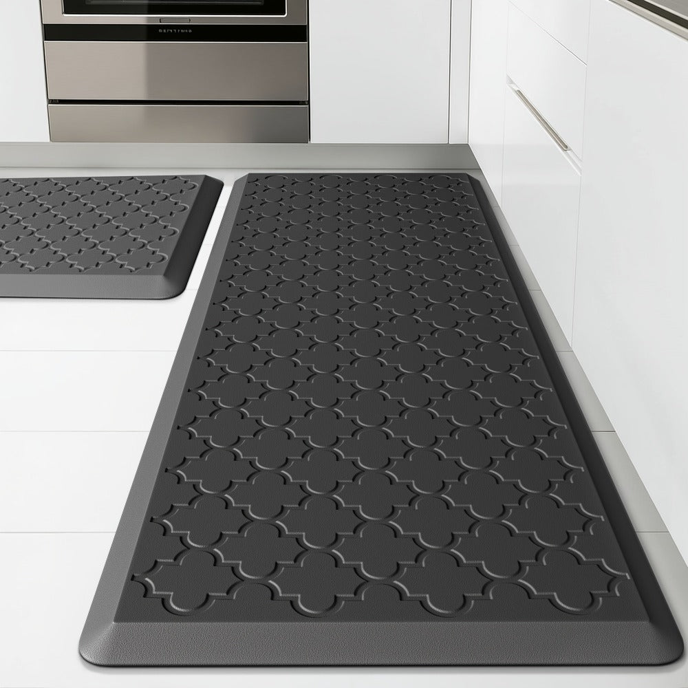 Kitchen Mat Set, 2-Piece Cushioned Standing Mats in Four Colors with 17.3x29 and 17.3x47 or 17.3x59-Inch Pairings