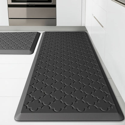 Kitchen Mat Set, 2-Piece Cushioned Standing Mats in Four Colors with 17.3x29 and 17.3x47 or 17.3x59-Inch Pairings