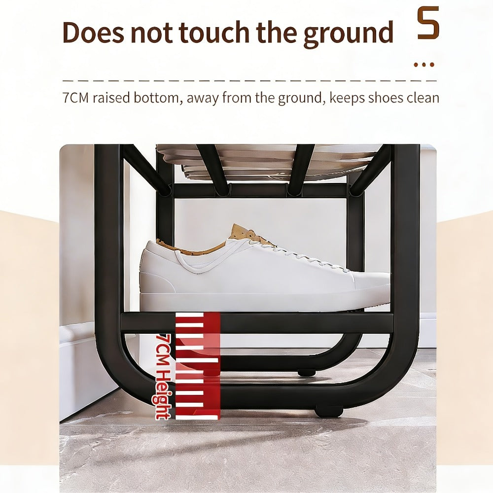 Shoe Storage Organizer 5-Layer Narrow White Rack for Entryway, Closet, Living Room and Door Areas