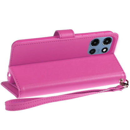 Folio Wallet Case for Motorola Moto G 5G 2025 with Five Card Slots, Cash Pocket and Kickstand