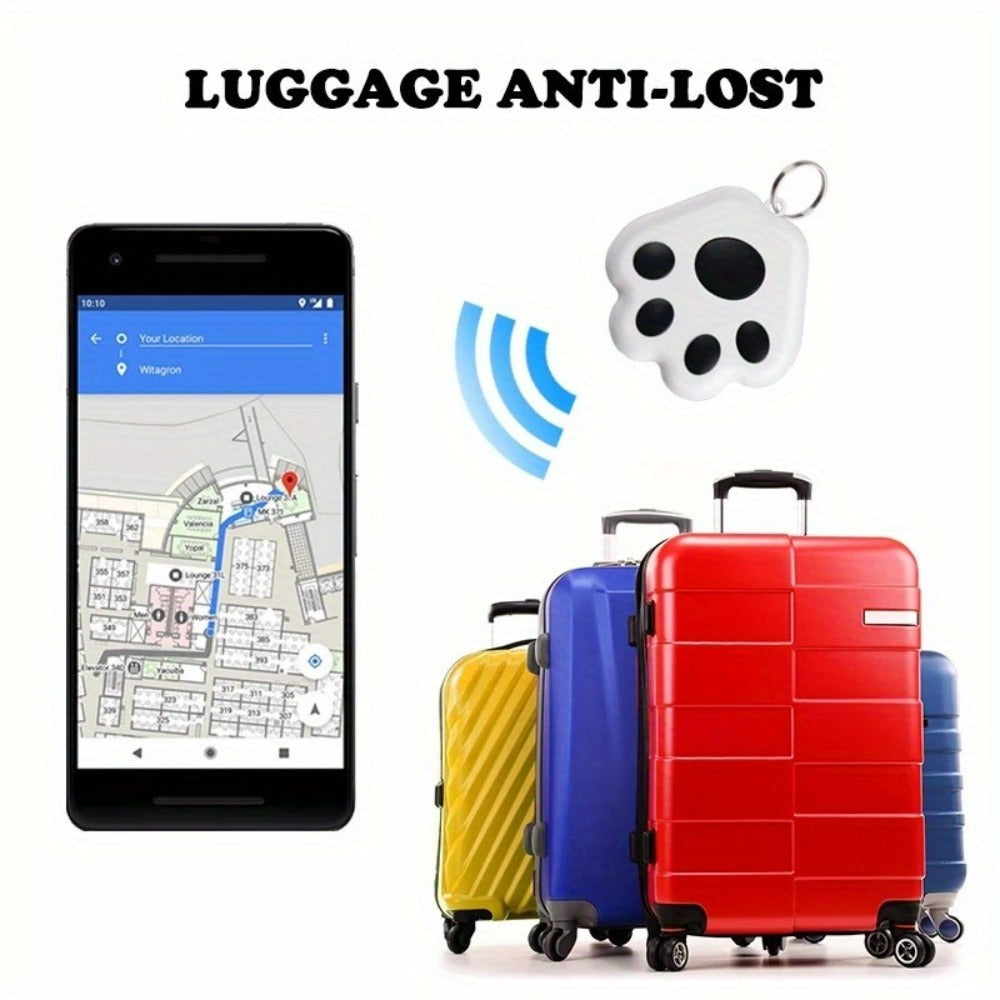 Dog Paw Smart Tracker Anti-Lost Positioning with Recording & Shutter Control, Cute Pet Accessory for Dogs & Cats