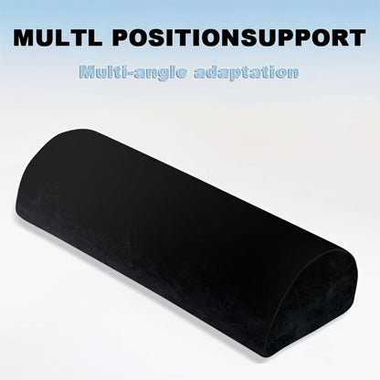 Memory Foam Lumbar Support Pillow Slow Rebound Half-Roll Multifunctional Leg Neck Back Support for Sleep Rest Recliner Elderly Bed Sofa Chair