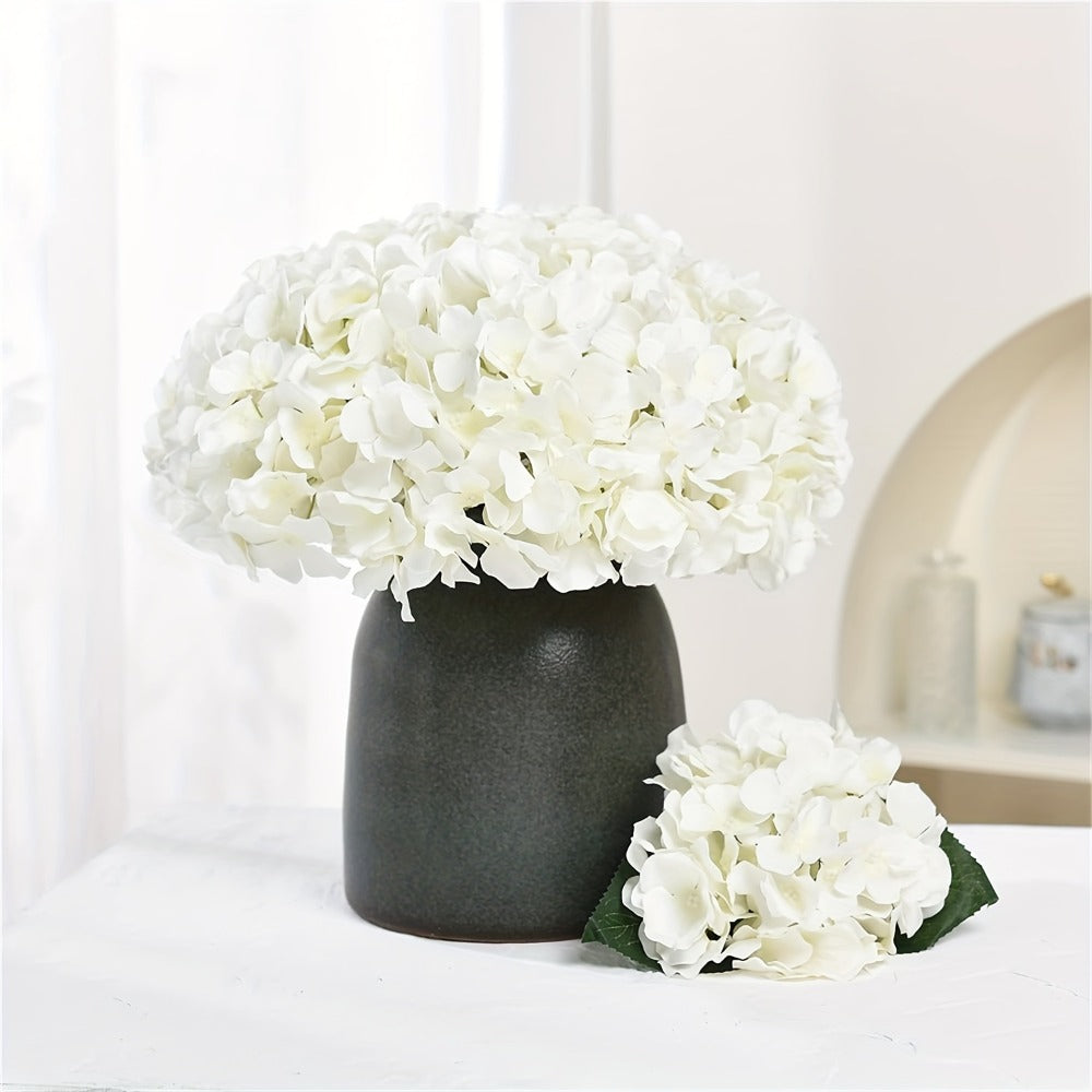 Artificial Hydrangea Flowers with Stems 60 Pack – Fake Hydrangea Flower Heads for Wedding Centerpieces, Bouquets, DIY Home Decor, Garden & Party Arrangements | Realistic Silk-Look Floral Decor