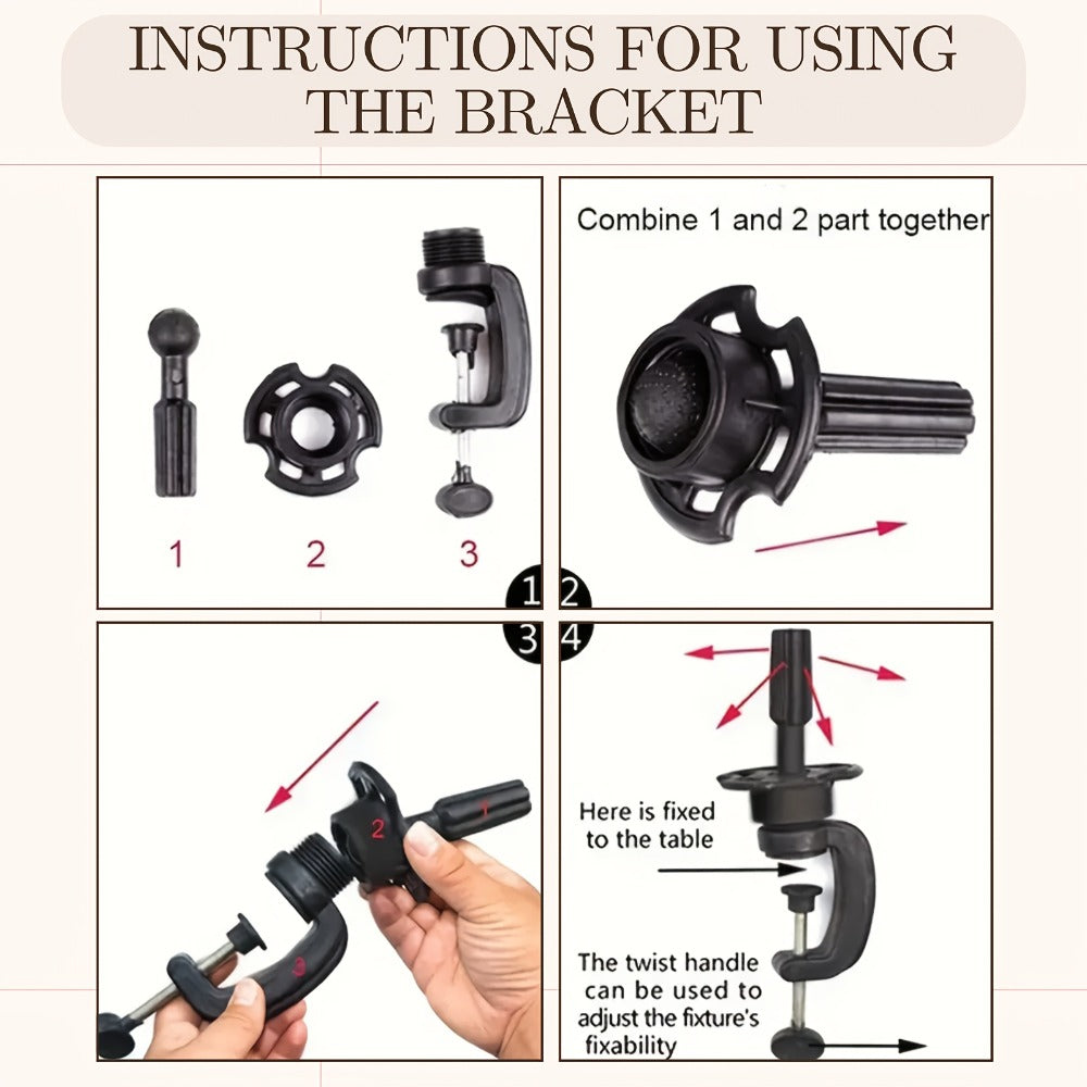 Mannequin Styling Head Options with Clamp and Accessory Sets for Braiding, Cutting and Cosmetology Practice