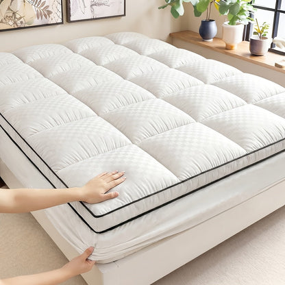Quilted Fitted Mattress Pad in Four Colors and Twin, Full, Queen, King or California King Sizes