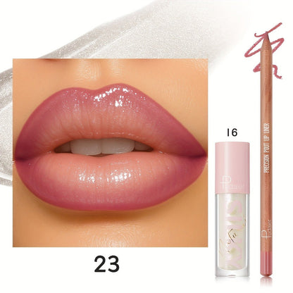 Lip Color and Liner Duo with Eight Recorded Shade Options from 14 Through 24 and Pink-Cap Tube