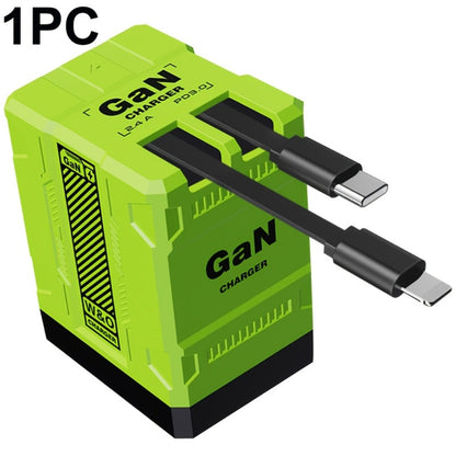 USB-C Wall Charger with Integrated Dual Cables in Single or Two-Piece Packs and Multiple Colors
