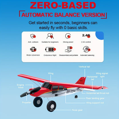 RC Airplane QIDI560 M7 Brushless Fixed Wing – 6-Channel 6-Axis Gyro Remote Control Plane with 3D Stunts, EPP Foam Aircraft, 120M Range, 2 Batteries Included, Gift for Beginners & Hobbyists