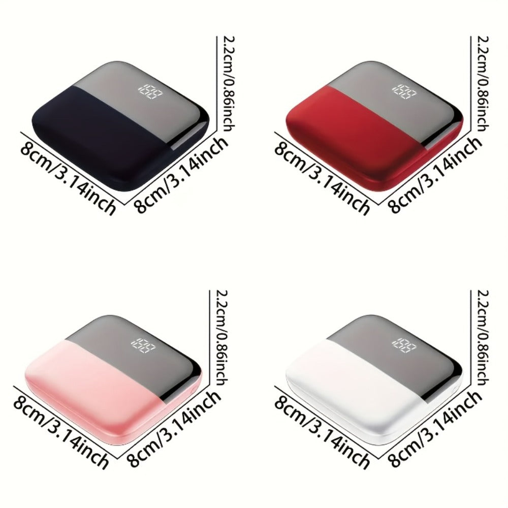 Power Bank 10000mAh Mini with USB-C 5V/2A, Dual USB Outputs and Four Colors for Pocket Travel
