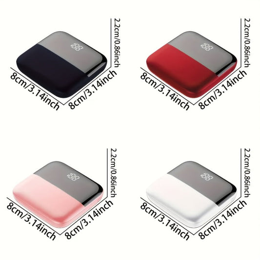 Power Bank 10000mAh Mini with USB-C 5V/2A, Dual USB Outputs and Four Colors for Pocket Travel