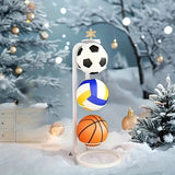 3-layer white basketball hoop