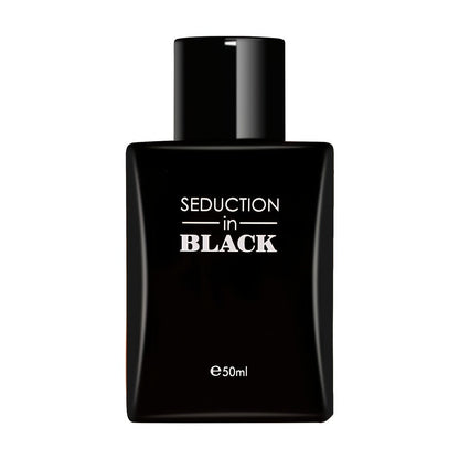 Cologne Eau de Toilette for Men SEDUCTION in BLACK 50ml Spray with Black Bottle and Boxed Presentation