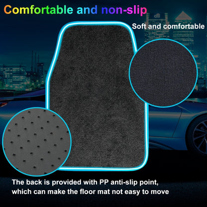 LED Car Floor Mats with RGB Strip Light & App Control – Anti-Slip Universal Fit Interior Ambient Lighting for SUV Truck Sedan Jeep, Soft Mat & PU Leather Options, Car Interior Decor Upgrade