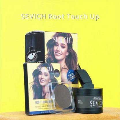 4 g plus 4 g Hair Root Touch-Up Powder Kit with Refill, Brush and Eight Checkout Options for Daily Use