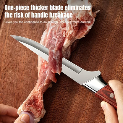 Kitchen Knife Set 3-Piece Hand-Forged Stainless Steel Boning, Fillet and Carving Knives with Optional Sheath