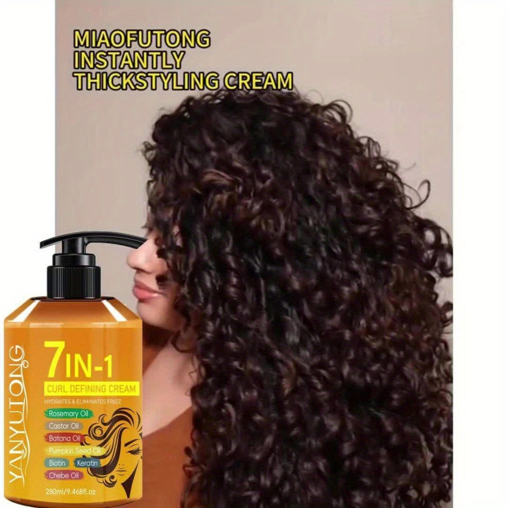 Two-Piece Curl Styling Set with 280ml Pump Cream, 100ml Leave-In Spray and Six Named Formula Markers