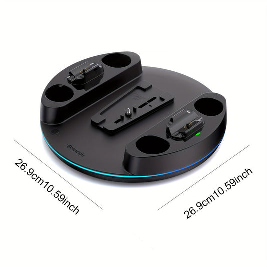 PS5 Charging Station with RGB Light Stand for PS5 Slim PS5 Pro - Fast Dual Controller Charger Compatible with All PlayStation 5 Console Models