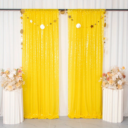 Sequin Backdrop Curtain for Party Wedding - 4x8ft Shimmering Glitter Curtain for Birthday Photo Booth Stage Decoration, Easy Hang, Multi-Color