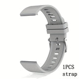 Silvery Silicone Strap