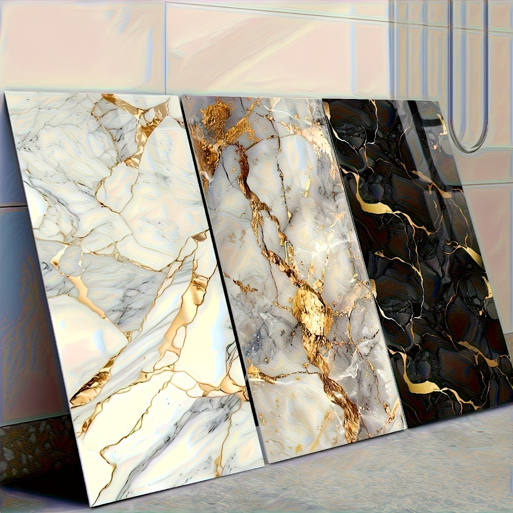 11.8 x 23.6-Inch Marble-Pattern Foam Wall Panels in 50- or 100-Piece Color and Count Options