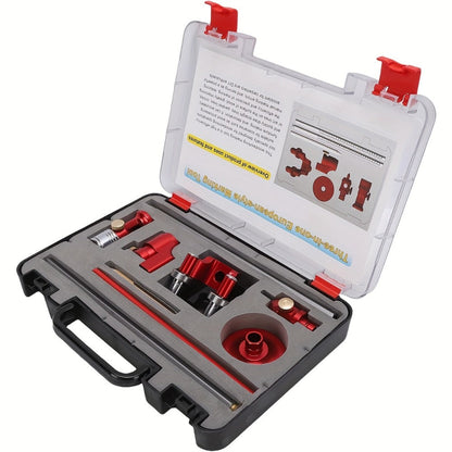 Three-in-One Woodworking Marking Tool Kit with Straight, Parallel, Arc and Height Layout Attachments