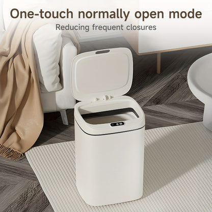 Motion Sensor Trash Can Touchless – Smart Hands-Free Trash Bin with Sealing Lid & Odor-Blocking Technology, Trash Bag Fixing Ring, Easy Clean Durable Design for Kitchen, Office & Bathroom