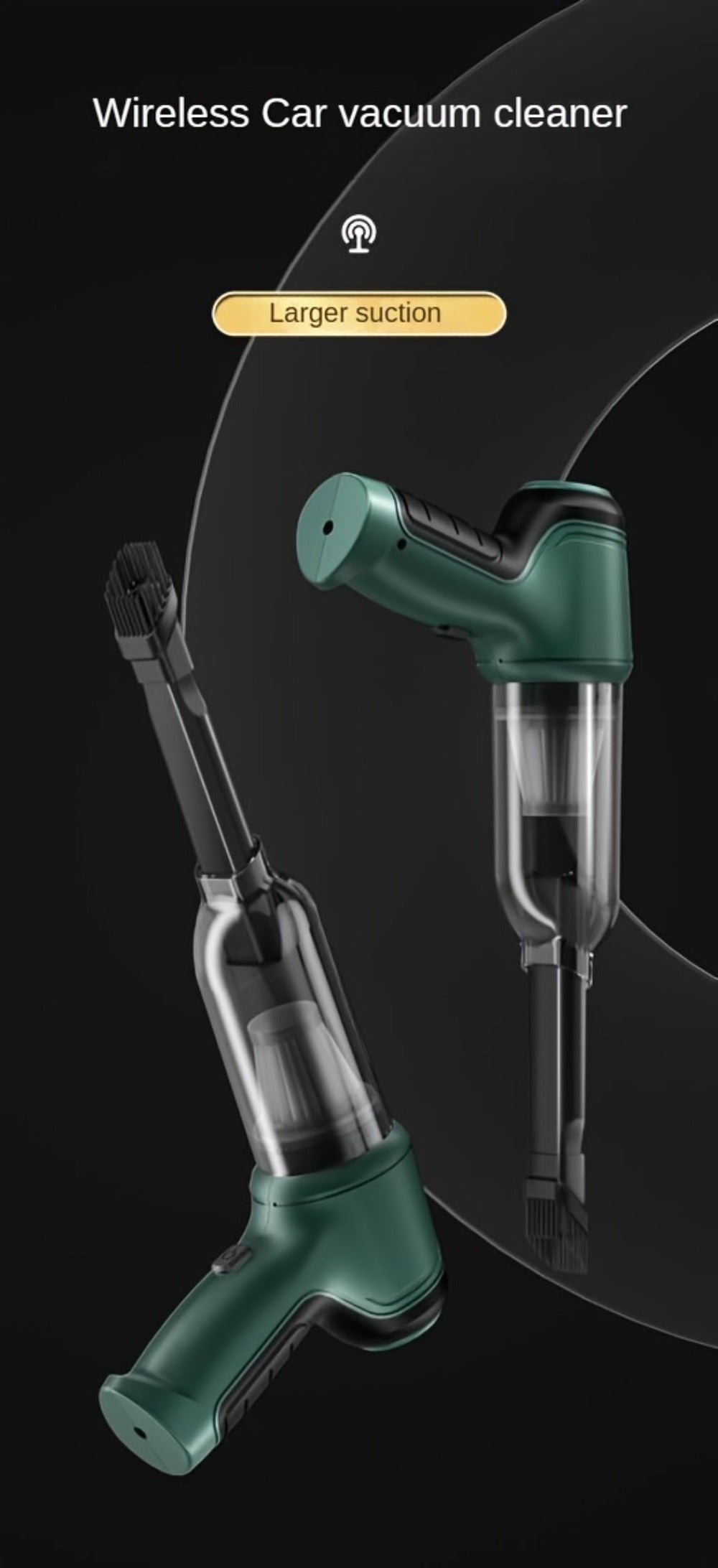 Handheld Vacuum Cleaner 3-in-1 with Suction, Blowing and Air Extraction Modes in Three Colors