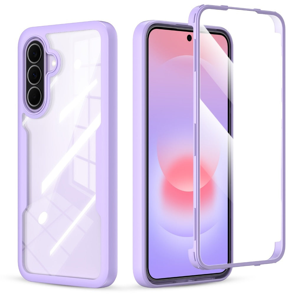 Rugged Samsung Galaxy A-Series Phone Case with Built-In Screen Cover in Four Colors and Six Model Options