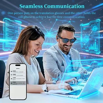 Smart Glasses Photochromic Eyewear with Translation, Bluetooth Audio, Video Recording and Standard or Advanced Styles