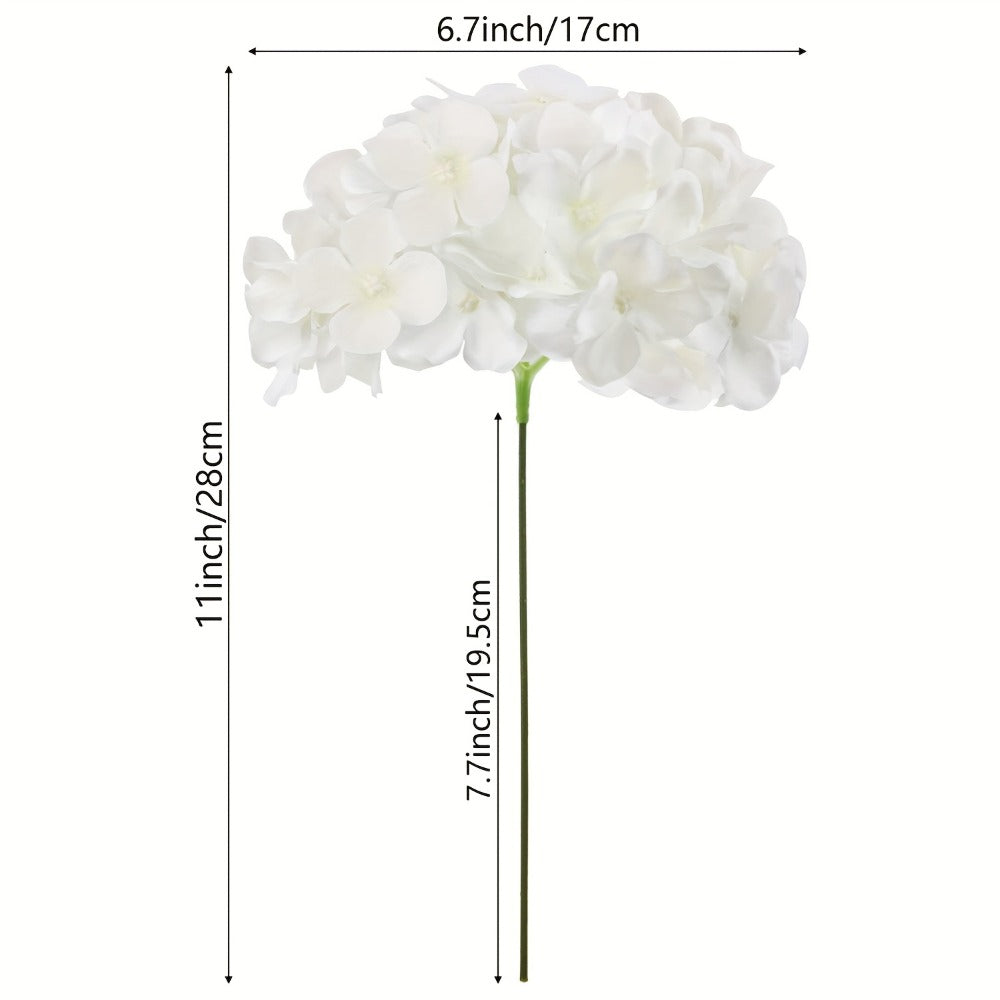 Artificial Hydrangea Flowers with Stems 60 Pack – Fake Hydrangea Flower Heads for Wedding Centerpieces, Bouquets, DIY Home Decor, Garden & Party Arrangements | Realistic Silk-Look Floral Decor