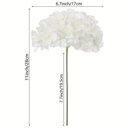 Artificial Hydrangea Flowers with Stems 60 Pack – Fake Hydrangea Flower Heads for Wedding Centerpieces, Bouquets, DIY Home Decor, Garden & Party Arrangements | Realistic Silk-Look Floral Decor