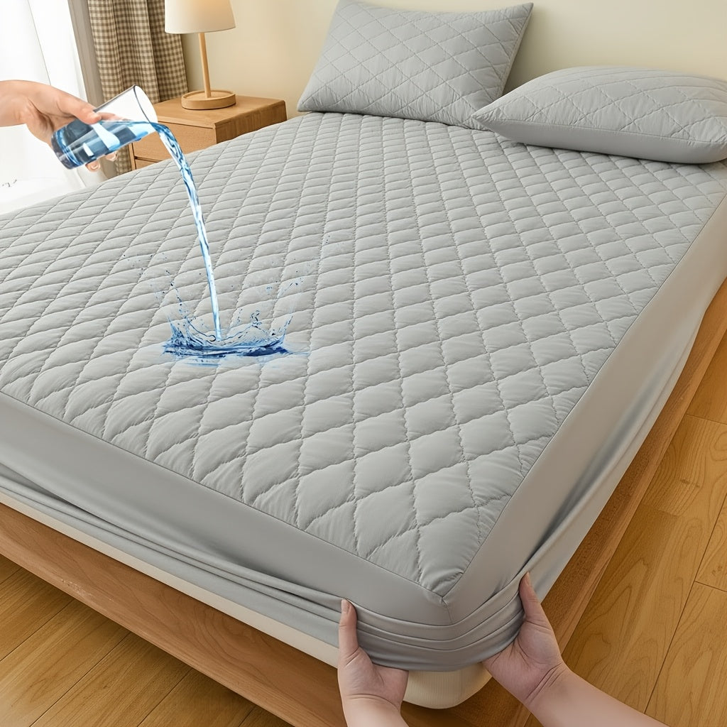 Fitted Mattress Protector with Deep Pocket in Twin, Full, Queen and King Sizes and Multiple Colors