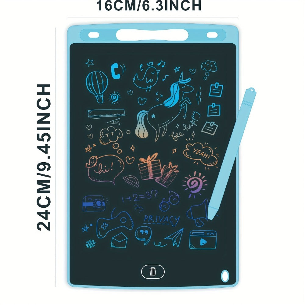 Two-Pack 10-Inch LCD Writing Tablets in Blue and Pink with Matching Styluses and Color-Line Screens