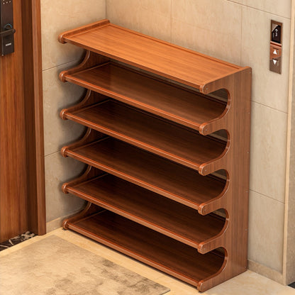 Bamboo Shoe Rack 3/5/6 Layer Freestanding Storage Organizer for Entryway, Dorm & Closet – Space-Saving Multi-Tier Shoe Shelf, Easy Assembly, Brown